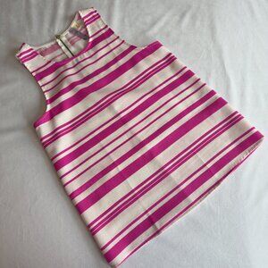 ALYA Magenta Pink & White Striped Sleeveless Top Size S